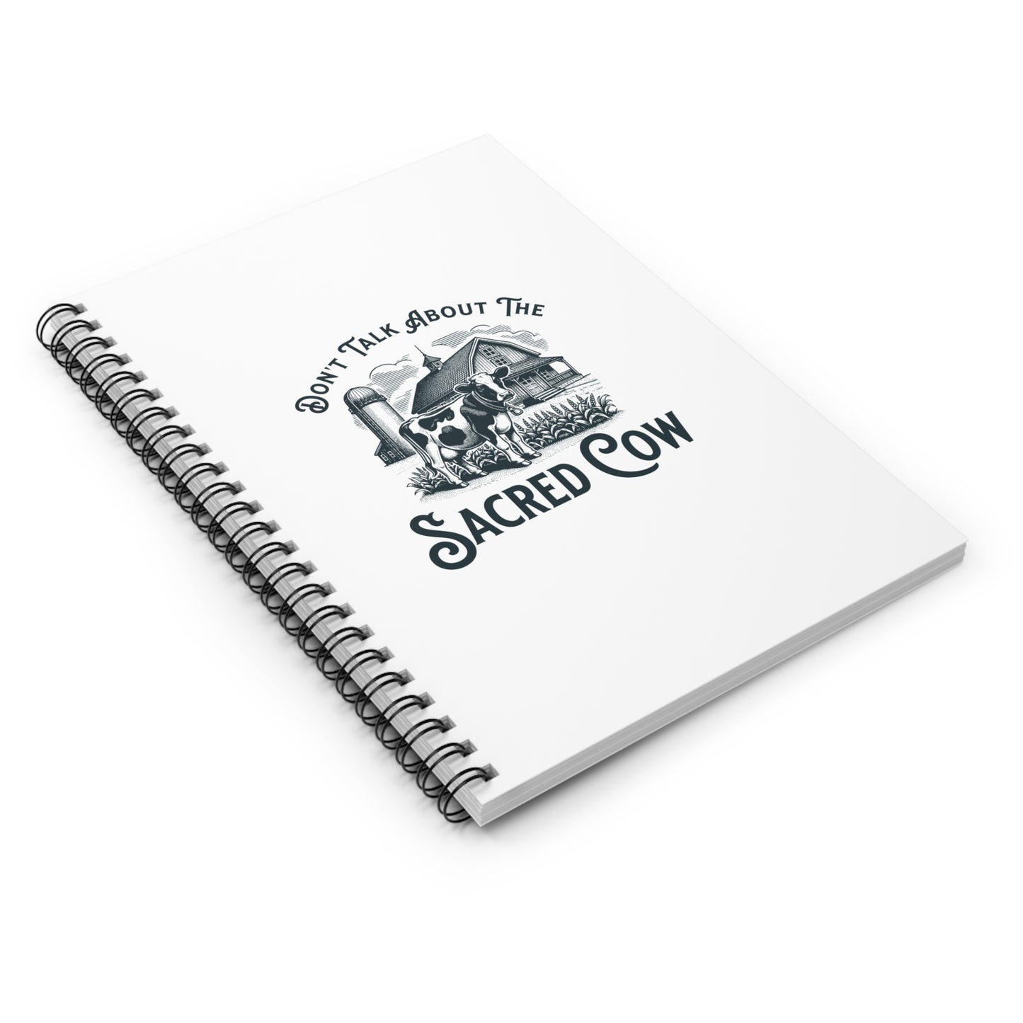 Sacred Cow Spiral Notebook