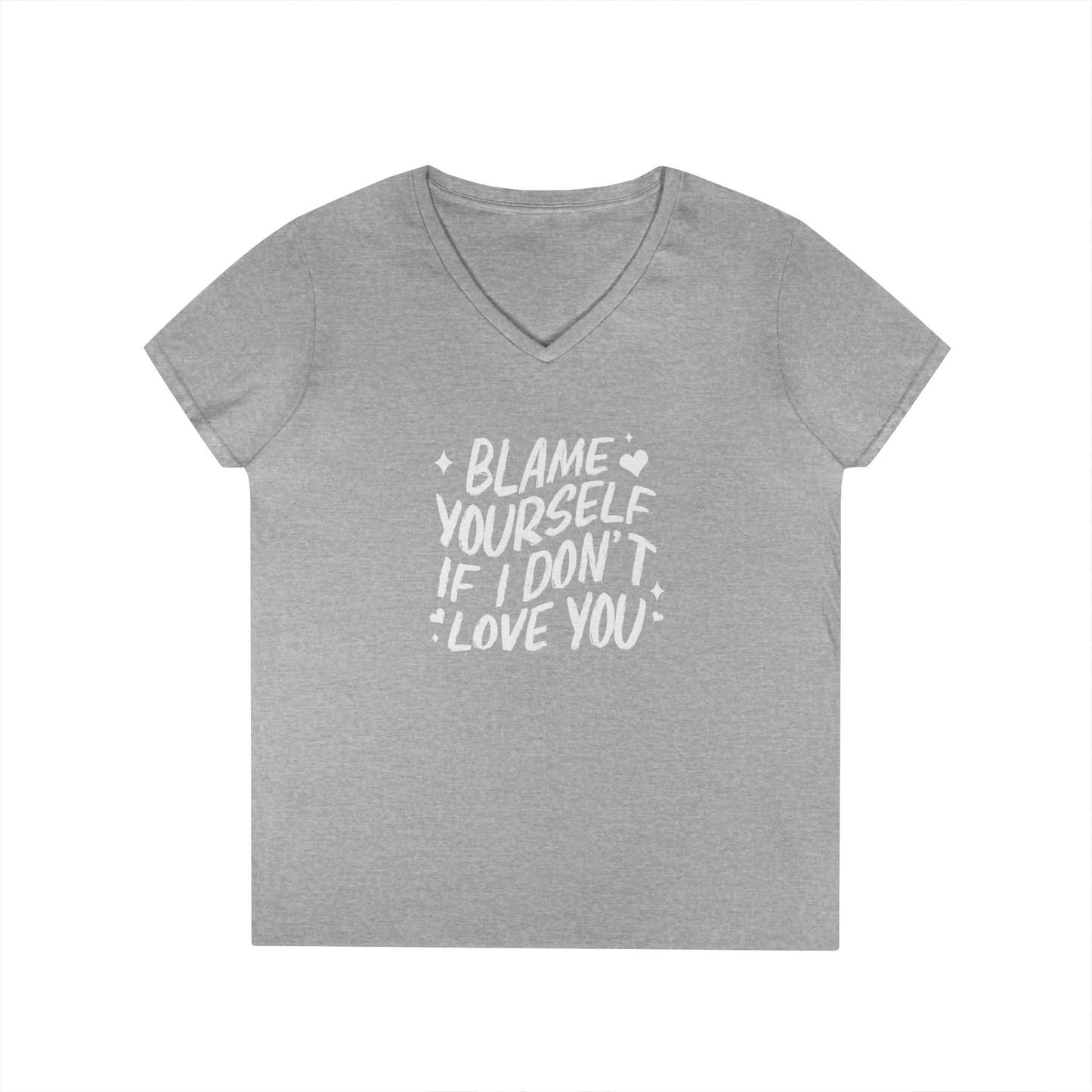 Blame Yourself Women's V-Neck T-shirt