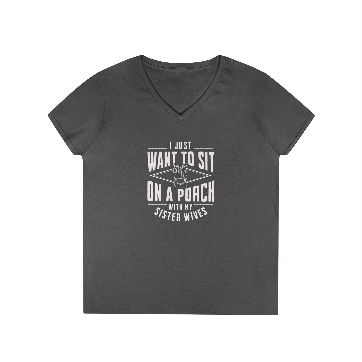 Sister Wives Porch Women's V-Neck T-shirt