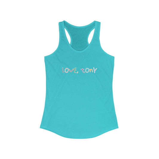 Love, Tony Women's Racerback Tank