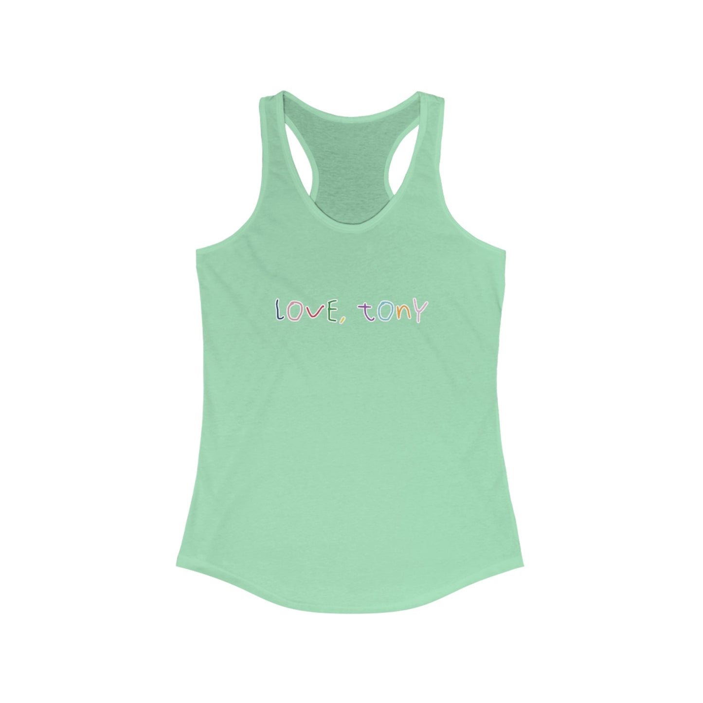 Love, Tony Women's Racerback Tank