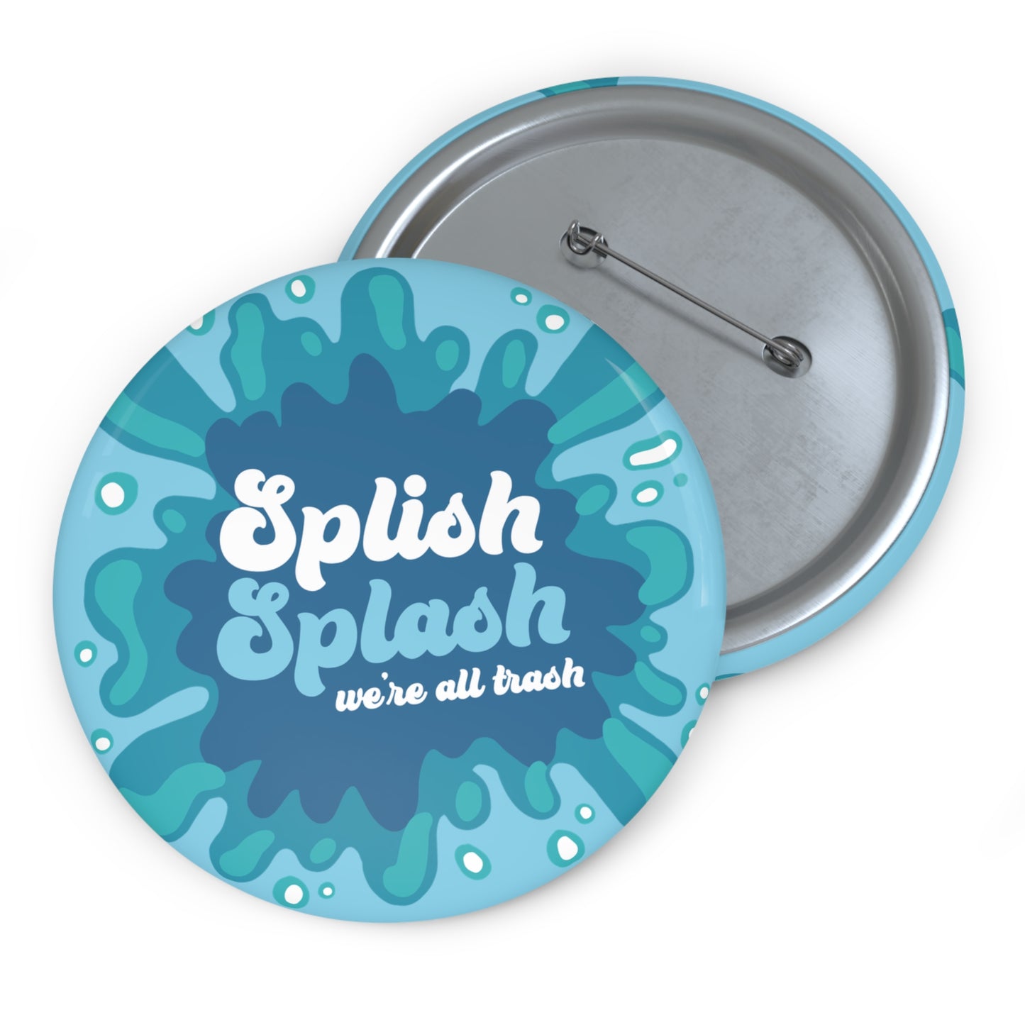 Splish Splash Button Pin